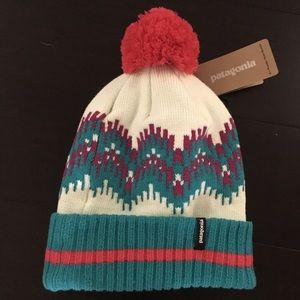 Winter Patagonia Pom Pom hat